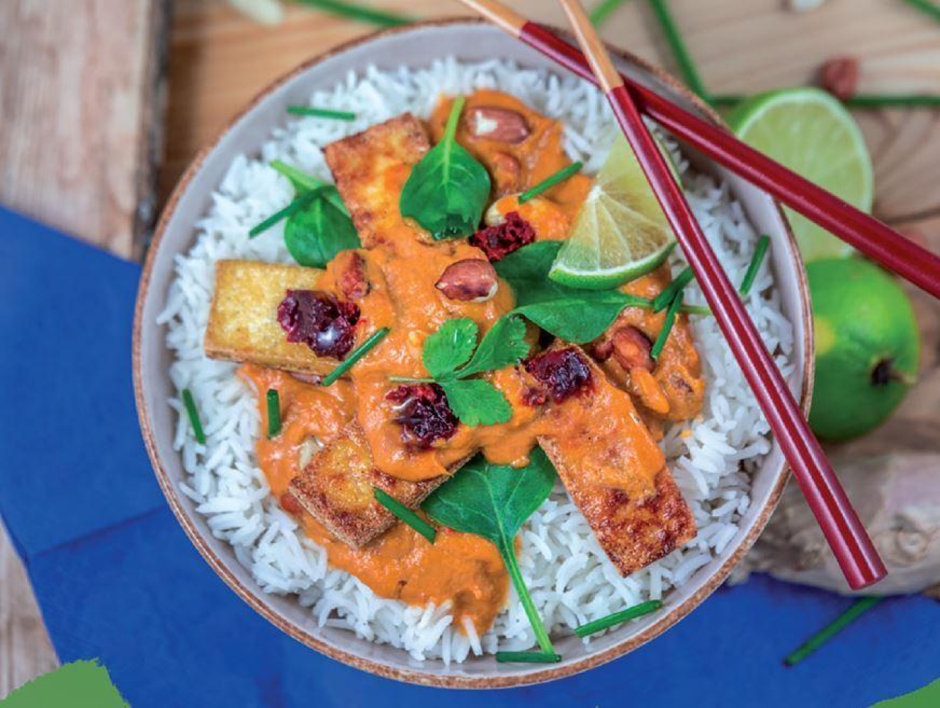 Futur Tofu pikant mit Erdnuss-Sauce